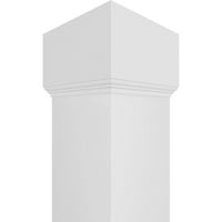 Екена Милуърк 12 в 5' ч Премиум квадратна заострена гладка ПВЦ Ендура-Комплект за опаковане на Крафт колони,