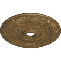 Екена Милуърк 24 од 4 ид 1 2 П Суиндън таван медальон, ръчно рисуван втрит Бронз