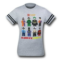 Лего Характер Микс-Нагоре Деца Атлетична Тениска-Младежта Голям