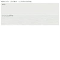 Колекция От Персонализирани Отражения, 2 Безжични Дървени Щори, Бели, 31 Ширина 48 Дължина