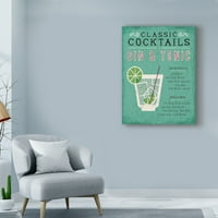 Изящно изкуство 'класически коктейл Джин и тоник' платно изкуство от Майкъл Мулан