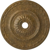 1 2 од 5 8 ИД 5 8 п слънчоглед таван медальон, ръчно рисуван втрит Бронз