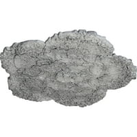 Екена Милуърк 5 8 од 1 п обвивка таван медальон, ръчно рисуван ултра чисто бял пращене