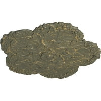 Екена Милуърк 5 8 од 1 п черупка таван медальон, Ръчно рисувана вещица леска пращене