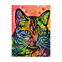 Търговска марка изобразително изкуство 'котка Абстрактен цвят' платно изкуство от Дийн Русо