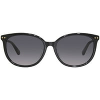 Кейт Спейд Алина ФС Дамски слънчеви очила с черна овална рамка