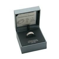 Завинаги аспекти КТ ТВ лаборатория отгледан диамант стерлинги сребро Сватбена халка пръстен, възрастни женски
