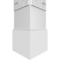 Екена мелница 12 в 9' ч занаятчия класически квадратна Неоструйно Дърворезба колона с стандартен капитал